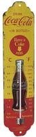 Thermometer. Coca-Cola / In Bottles Yellow