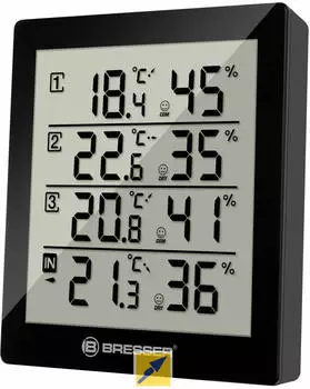 Bresser Temeo Hygro Quadro Thermometer Hygrometer