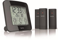 HAMA Funk-Wetterstation EWS Trio, schwarz