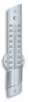 TFA Dostmann Innen-Außenthermometer Aluminium, eloxiert (12.2029)
