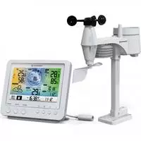 Bresser 13347, Bresser - 13347 - WLAN-Farbwetterstation mit 5-in-1-Profi-Sensor