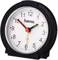 Wecker Classic Ger&auml;uscharm Schwarz/wei&szlig; 186335 - Hama