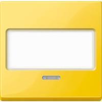 Merten Wippe mit Schriftfeld und Kontrollfenster, gelb, System M
