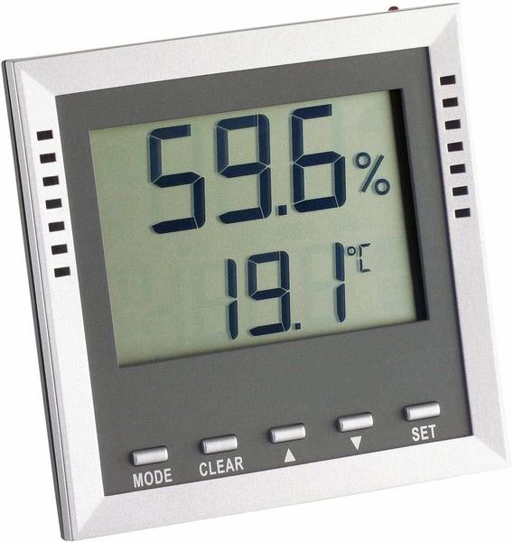TFA Dostmann KLIMA GUARD Thermo-/Hygrometer Silber