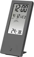 Hama - Lcd-thermometer/hygrometer, Digitalanzeige, Wetterindikator, Alarm- Und