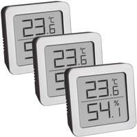 TFA Dostmann 95.2019.54 Digitales Thermo-Hygrometer 3er-Set zur Raumklima&uuml;berwachung