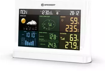 Bresser 5-in-1 Comfort Wetter Center weiss