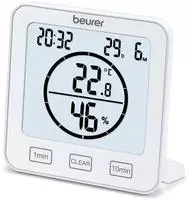 Beurer Thermo-Hygrometer Wei&szlig; 10.6x10.9x2.9 cm