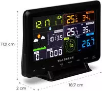 Waldbeck Huygens - 6-in-1 Profi-Wetterstation, 6 Messungen auf einen Blick,