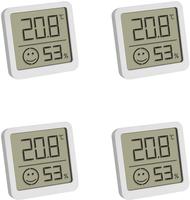 Tfa Dostmann - Tfa Digitales Thermo-hygrometer 30.5053.02.04, 4 St&uuml;ck, Wei&szlig;