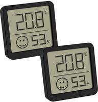 Tfa Dostmann 2-pack Thermo-/hygrometer Schwarz 30.5053.01.02