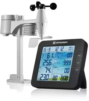 Bresser ClimateConnect Tuya Smart Wetter-Center 7in1 schwarz