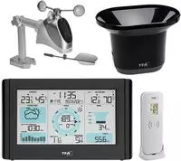 TFA Dostmann Funk-Wetterstation mit Wind- und Regenmesser WEATHER PRO 35.1161.01