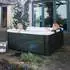 Juskys Oslo Whirlpool mit LED Beleuchtung Kunststoff grau (27830)