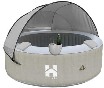 Home Deluxe Splash ⌀208x65cm mit Sonnendach beige