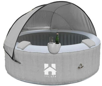 Home Deluxe Splash ⌀208x65cm mit Sonnendach grau