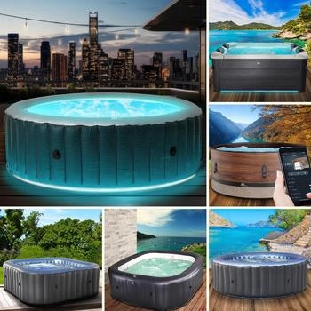 Brast Whirlpool aufblasbar MSpa STARRY 6 Personen Ø204x70cm
