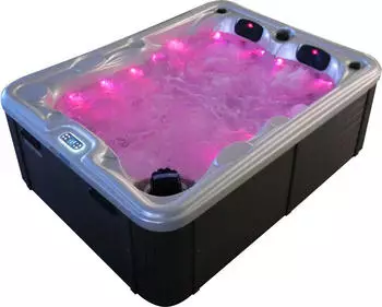 Tronitechnik Outdoor Whirpool Spa BOTTARO inkl. Thermoabdeckung, perlmutt weiß 210 cm x160 cm