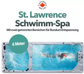 Canadian Spa St Lawrence 594x228x137cm Dual Zone (KS-10006)