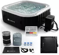 Juskys&reg; Whirlpool Spaluxe &ndash; Aufblasbar, 130 Sprudeld&uuml;sen, 3000w Gesamtleistung,