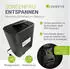 Juskys SpaLuxe 185x185x65 Schwarz/Weiß (302511)