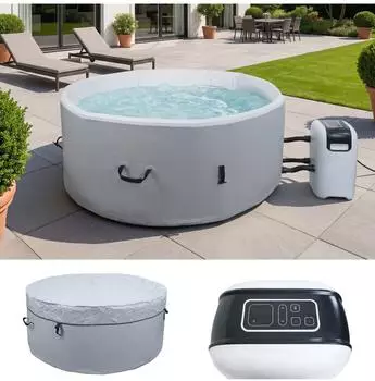 MCW MCW-N97 Whirlpool aufblasbar Dropstitch rund &Oslash;150cm 4 Personen (98769)