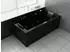 Jet-Line Villa Eugenie Whirlpool-Badewanne 2-Personen, schwarz
