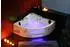 PureHaven Whirlpool 140x140cm Wasserfall, Lichttherapie, Bluetooth-Soundsystem