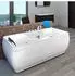 AcquaVapore Whirlpool-Badewanne W49H-PL 170x80cm mit Heizung, weiß (W49H-PL)
