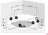 AcquaVapore W25H-SC Eckbadewanne Whirlpool 150x150cm mit Heizung, weiß (W25H-SC-EA)