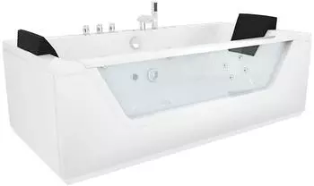AcquaVapore W83R-C Whirlpool-Badewanne mit Reinigungsfunktion, weiß (W83R-C)