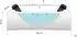 AcquaVapore W81H-B Whirlpool-Badewanne 180x90cm, passive Schlauch-Reinigung (W81H-B)
