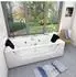 AcquaVapore W83R-A Whirlpool-Badewanne mit Reinigungsfunktion, weiß (W83R-A)