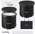 TecTake Helsinki Eisbadetonne faltbar, 3-fach isoliert, 320l, Ø75cm, inkl. Pumpe
