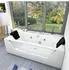 AcquaVapore W83-C-SC Whirlpool-Badewanne rechteckig 180x90cm, weiß (W83-C-SC)