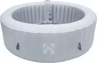 Home Deluxe Outdoor Whirlpool SPLASH inkl. Abdeckung - &Oslash;208 cm 6 Personen Beton
