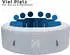 Home Deluxe SPLASH ⌀208x65cm Betonoptik
