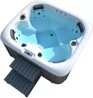 Home Deluxe - Outdoor Whirlpool - Sea Star Plus Treppe Und Thermoabdeckung - Ma&szlig;e