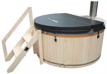 Home Deluxe Hot Tub / holzbefeuertes Badefass 180cm SKANDI M