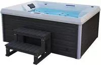 Home Deluxe Outdoor, Anthrazit, Kunststoff, 156.5x74.05x211 cm, Freizeit, Pools und