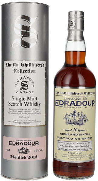 Signatory Vintage 10 Years Edradour 2013 The Un-Chillfiltered Collection 0,7l 46%