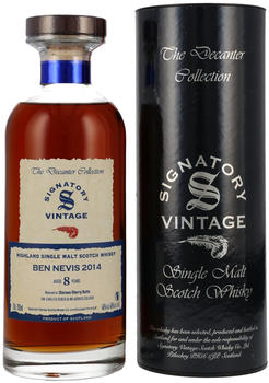 Signatory Vintage Ben Nevis 8 Years Old Highland Single Malt Scotch Whisky 2014 0,7l 46%