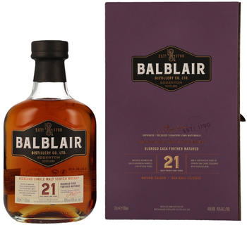Balblair 21 Years Single Malt 0,7l 46%