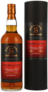 Signatory Vintage 11 Years Old Craigellachie 2012 0,7l 48,2%