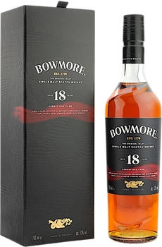Bowmore 18 Years Old Sherry Oak Cask Islay Single Malt 0,7l 43%