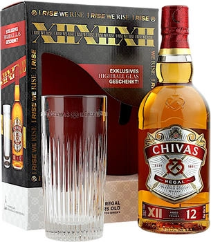 Chivas 12 Jahre 0,7l 40% Geschenkset mit Highball Glas