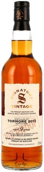 Signatory Vintage Tormore 9 Jahre 1st Fill Oloroso Sherry Butts & Bourbon Barrels 100 Proof Edition 0.7l