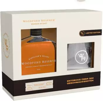 Woodford Reserve Distillers Select Geschenkset (200 ml) 43.2% 0.2l