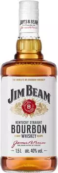 Jim Beam White Kentucky Straight Bourbon Whiskey 1,5l 40%