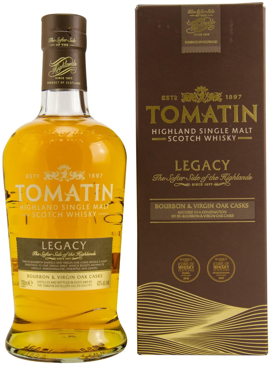 Tomatin Legacy 0,7l 43% Test - ab 23,76 € (Januar 2024) | Whisky